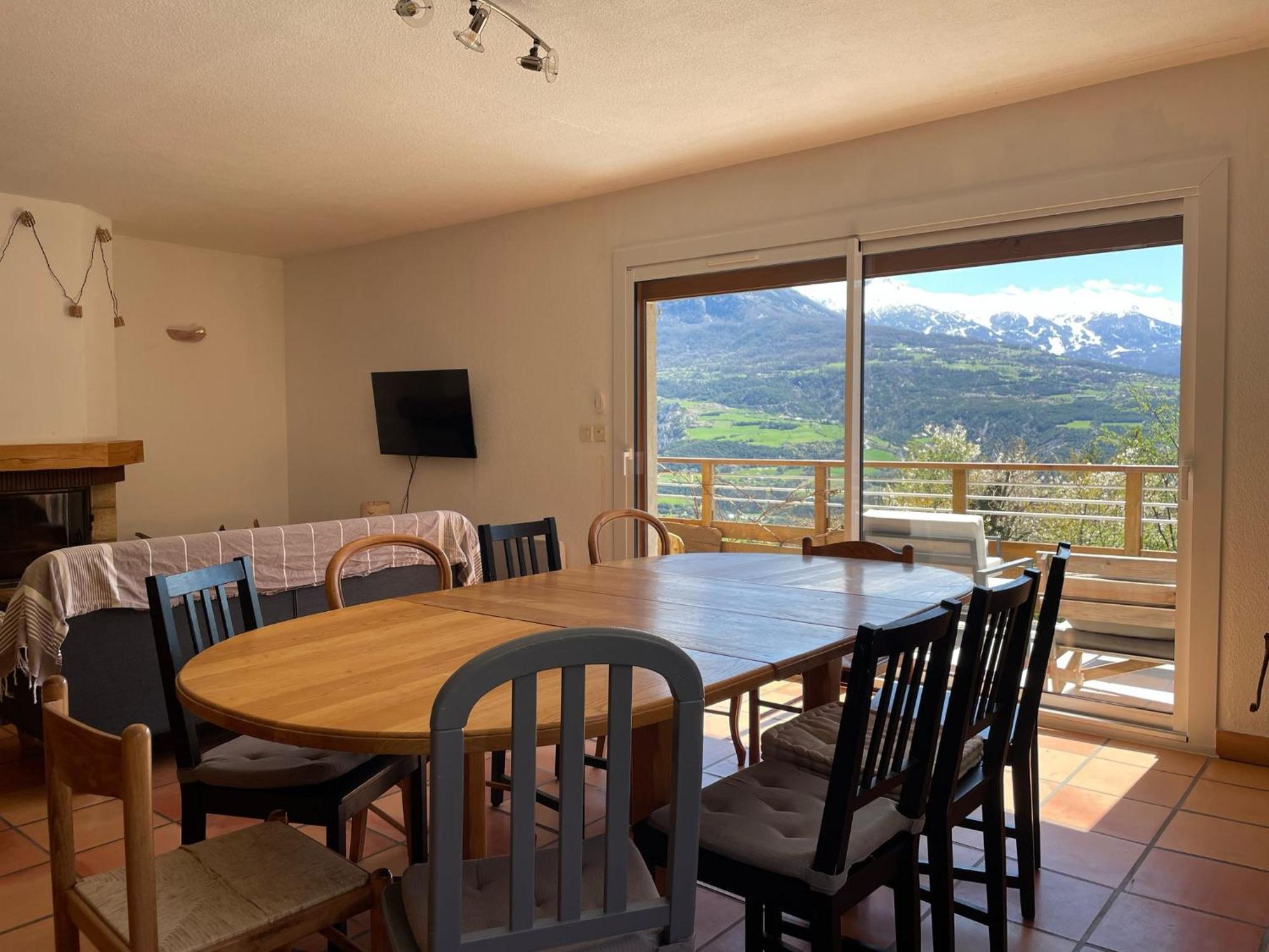 Gite Confort 15 Couchages, Vue Panoramique Montagne Hautes Alpes, Terrasses Эмбрён Экстерьер фото